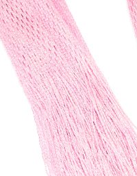 Pink Glitter Fabric Draped Scarf - link has visual effect only