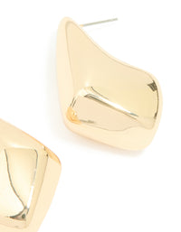 Gold Angular Teardrop Earrings - link has visual effect only