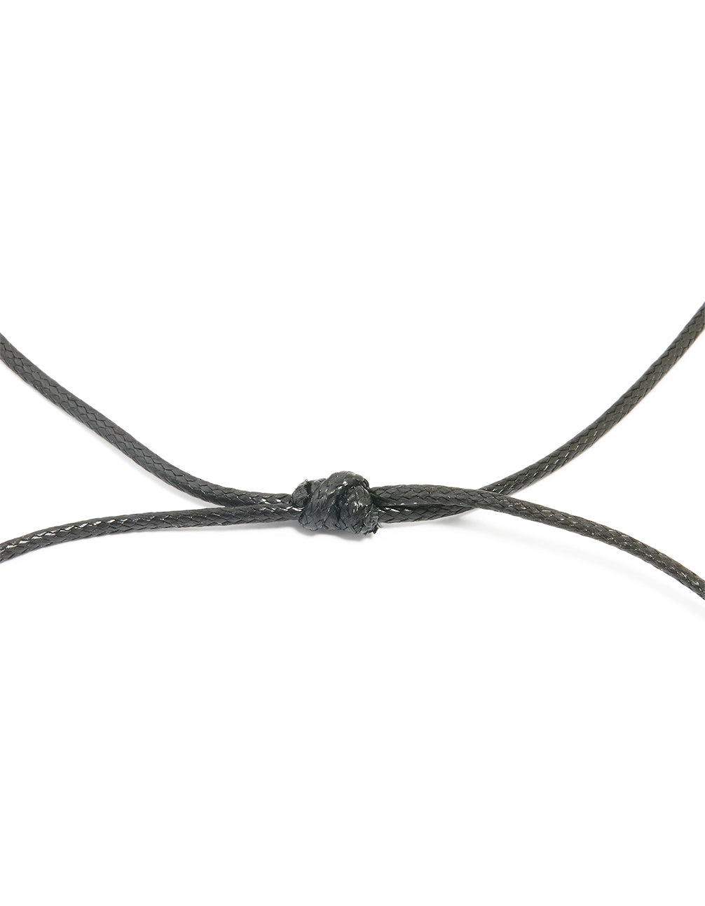 Gold Plated Large Pebble Cord Necklace