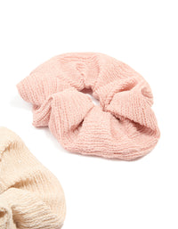 Textured Core Fabric Scrunchies 3-Pack - link has visual effect only