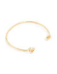 Mixed Metal Double Knotted Wrist Cuff - link has visual effect only