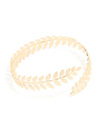 Gold Double Leaf Arm Cuff - link has visual effect only
