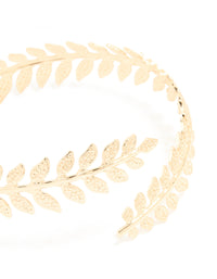 Gold Double Leaf Arm Cuff - link has visual effect only