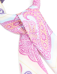 Multicoloured Paisley Square Fabric Scarf - link has visual effect only