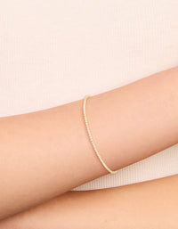 Gold Plated Sterling Silver Cubic Zirconia Tiny Tennis Bracelet - link has visual effect only