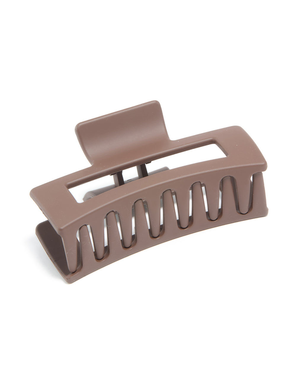 Brown Coated Large Claw Clip