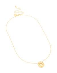 Waterproof Gold Plated Stainless Steel Large Bubble Letter O Necklace - link has visual effect only