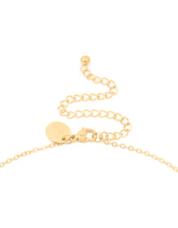 Waterproof Gold Plated Stainless Steel Large Bubble Letter O Necklace - link has visual effect only