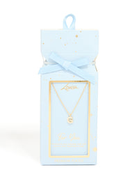 Gold Plated Brass Cubic Zirconia Letter G Necklace - link has visual effect only