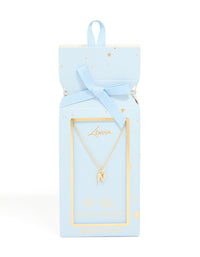 Gold Plated Cubic Zirconia Letter N Necklace - link has visual effect only