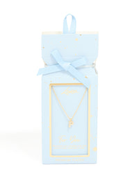 Gold Plated Cubic Zirconia Letter P Necklace - link has visual effect only
