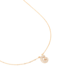 Kids Gold Cubic Zirconia Letter G Necklace - link has visual effect only
