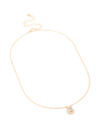 Kids Gold Cubic Zirconia Letter G Necklace - link has visual effect only