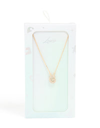 Kids Gold Cubic Zirconia Letter G Necklace - link has visual effect only