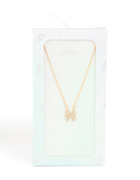 Kids Gold Cubic Zirconia Letter N Necklace - link has visual effect only