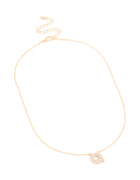 Kids Gold Cubic Zirconia Letter Q Necklace - link has visual effect only