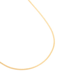 Waterproof Gold Plated Stainless Steel Snake Short Necklace - link has visual effect only