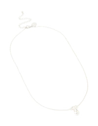 Waterproof Stainless Steel Large Bubble Letter T Necklace - link has visual effect only
