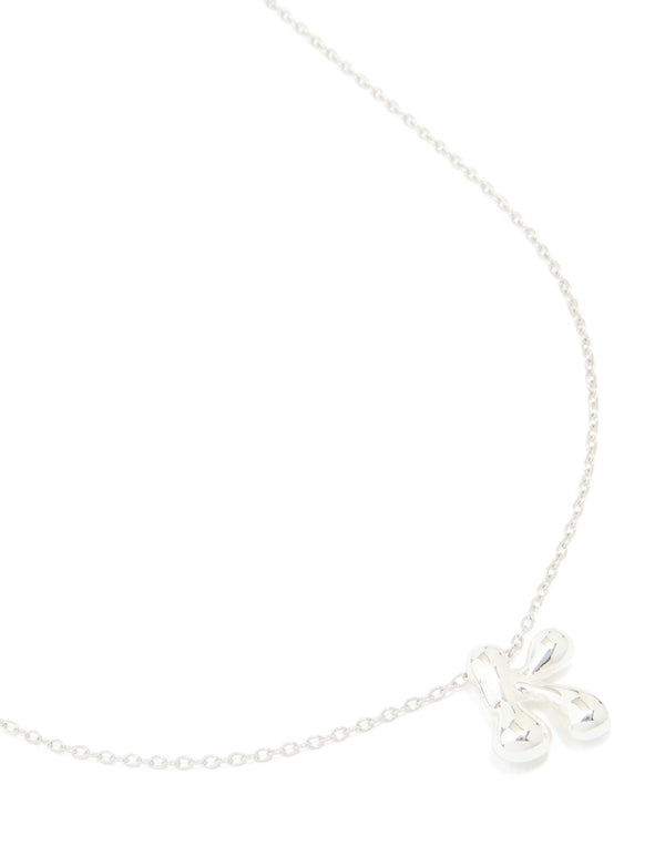 Waterproof Stainless Steel Large Bubble Letter K Necklace