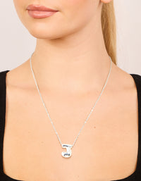 Waterproof Stainless Steel Large Bubble Letter J Necklace - link has visual effect only