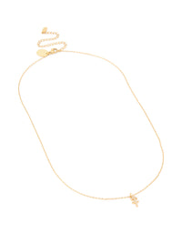 Waterproof Gold Plated Stainless Steel Cubic Zirconia Sagittarius  Zodiac Sign Necklace - link has visual effect only