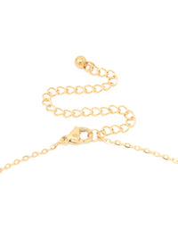 Waterproof Gold Plated Stainless Steel Mini Bubble Letter L Necklace - link has visual effect only