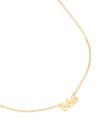 Waterproof Gold Plated Stainless Steel Angel Number 666 Necklace - link has visual effect only