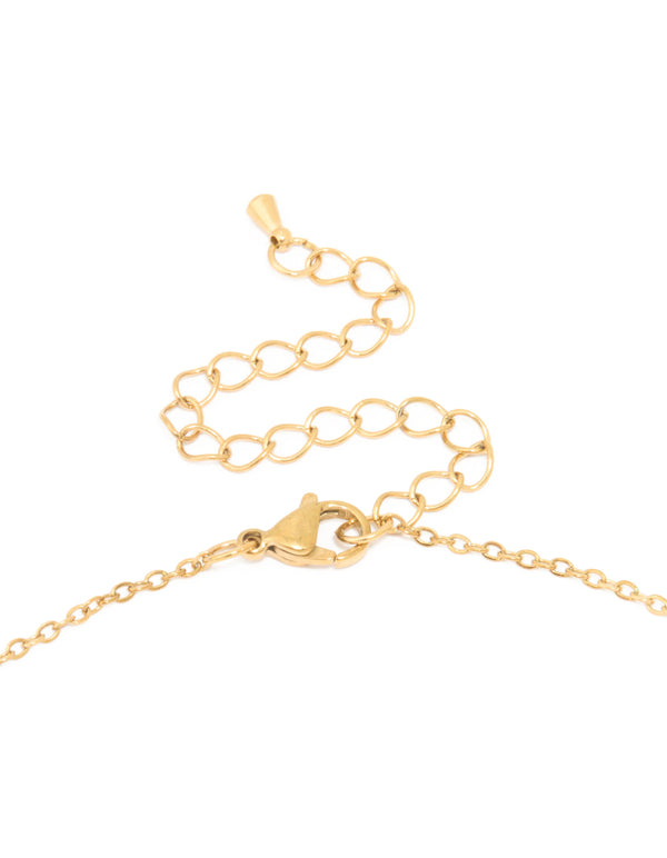 Waterproof Gold Plated Stainless Steel Angel Number 666 Necklace