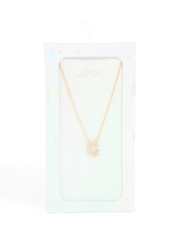 Kids Gold Cubic Zirconia Letter C Necklace - link has visual effect only