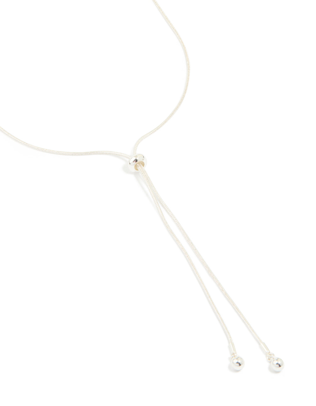 Silver Plated Adjustable Toggle Y-Necklace