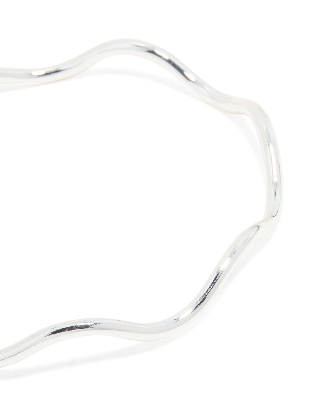 Silver Classic Wave Arm Cuff