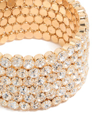 Gold Diamante Large Wrapped Bracelet - link has visual effect only
