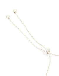 Silver Cubic Zirconia Multi Leaf Toggle Bracelet - link has visual effect only