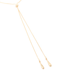 Gold Adjustable Toggle Y-Necklace - link has visual effect only