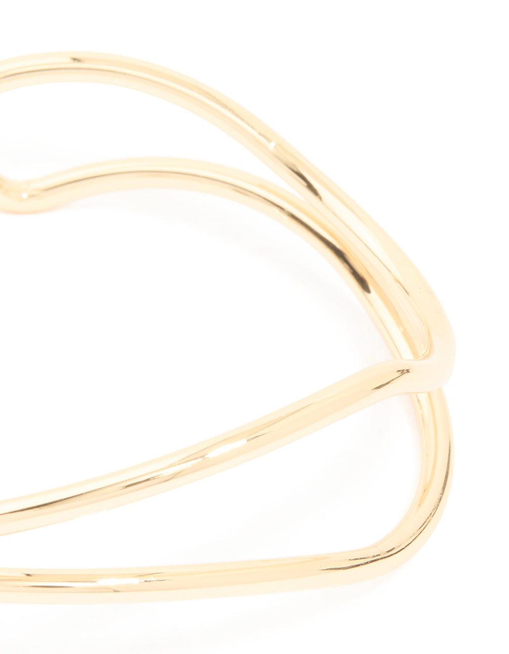 Gold Open Wire Wrist Cuff