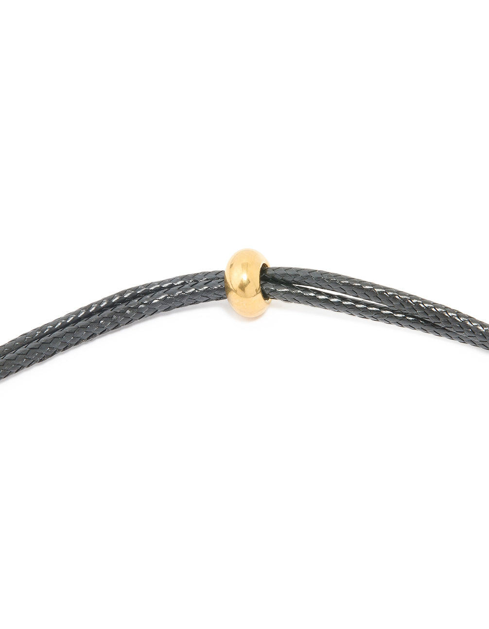 Waterproof Gold Plated Stainless Steel Large Bubble Letter B Cord Necklace