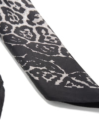 Monochrome Leopard Fabric Scarf - link has visual effect only