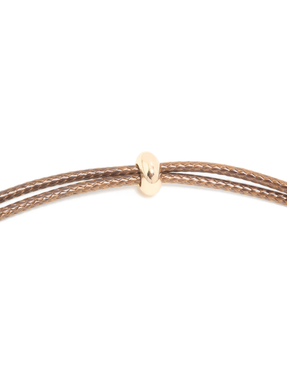 Brown Acrylic Open Molten Pendant Cord Necklace