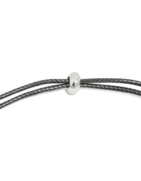 Waterproof Stainless Steel Open Molten Pendant Cord Necklace - link has visual effect only