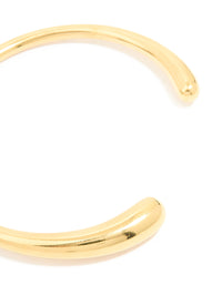 Waterproof Gold Plated Stainless Steel Irregular Ends Bangle - link has visual effect only