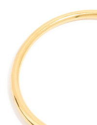 Waterproof Gold Plated Stainless Steel Irregular Ends Bangle - link has visual effect only