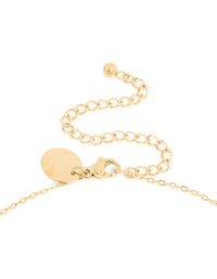 Waterproof Gold Plated Stainless Steel October Birth Flower Marigold Necklace - link has visual effect only