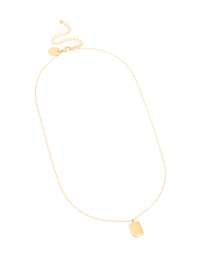 Waterproof Gold Plated Stainless Steel Birth Flower January Carnation Necklace - link has visual effect only