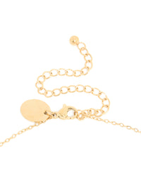 Waterproof Gold Plated Stainless Steel Birth Flower January Carnation Necklace - link has visual effect only