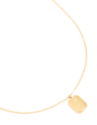 Waterproof Gold Plated Stainless Steel Birth Flower June Rose Necklace - link has visual effect only