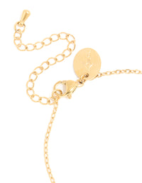 Waterproof Gold Plated Stainless Steel September Blue Cubic Zirconia Birthstone Bracelet - link has visual effect only