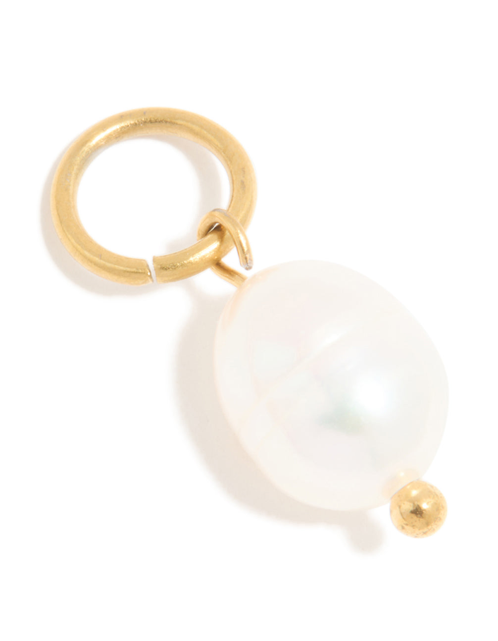 Waterproof Gold Plated Stainless Steel Pearl Charm