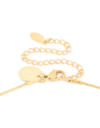 Waterproof Gold Plated Stainless Steel U-Shaped Pendant Necklace - link has visual effect only