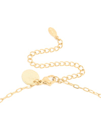 Waterproof Gold Plated Stainless Steel Interlocking Heart Pendant Necklace - link has visual effect only
