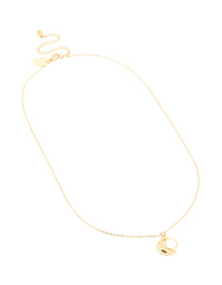 Waterproof Gold Plated Stainless Steel Full & Crescent Moon Phase Necklace - link has visual effect only